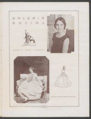 Galería social : [Fotografías de] Señorita Clara Fleurquin [y] Señorita Susana Berro Gallegos