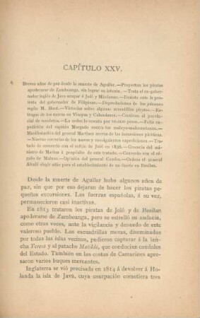 Capítulo XXV. Breves anos de paz desde la muerte de Aguilar ...