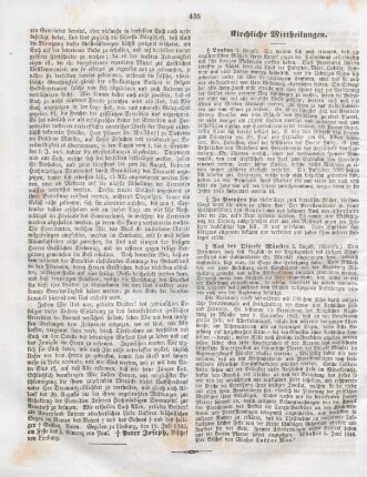 436 Kirchliche Mittheilungen