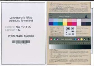 Entnazifizierung Mathilde Weiffenbach , geb. 19.11.1880 (Geschaeftsinhaberin)