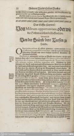 Eilfftes bis Zwantzigstes Capitul.