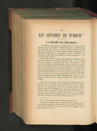 Les Affaires de Turquie.