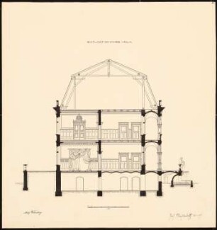 Villa: Querschnitt 1:50