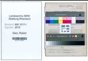 Entnazifizierung Robert Gerz , geb. 07.10.1891 (Schreiner)