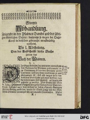 Zweyte Abhandlung