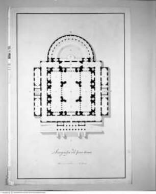 Gebäude für Kunstausstellungen, Grundriss des Erdgeschosses