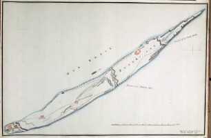 WHK 31 Krieg mit Frankreich 1792-1805: Plan der Insel Petersaue bei Mainz, 1793