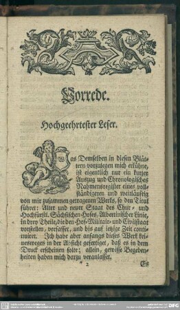 Vorrede : Hochgeehrter Leser