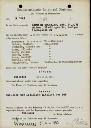 Zwissler, Hermann
