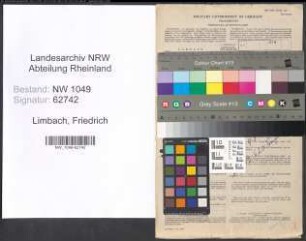 Entnazifizierung Friedrich Limbach , geb. 06.02.1920 (Verwaltungsangestellter)