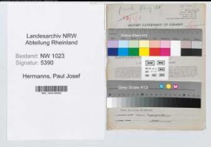 Entnazifizierung Paul Josef Hermanns , geb. 14.12.1895 (Volkswirt)