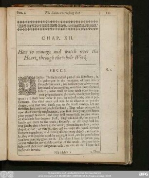 Chap. XII. How to manage and watch over the Heart, through the whole Work.