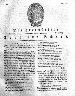 Nro. 48, Sonnabend, den 8. März 1806
