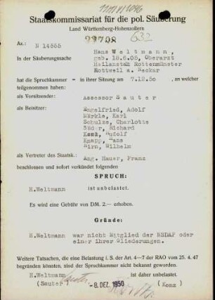 Weltmann, Hans