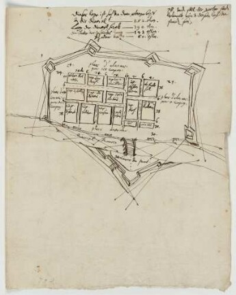 Liebenau, Feldlager des Oberst Riedesel, Plan