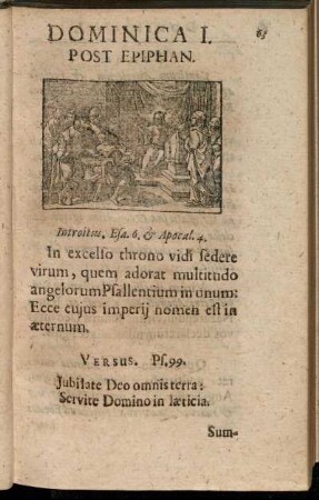 Dominica I. Post Epiphan. - Dominca III. Post Epiphan.