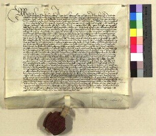 Sebaldus, Abbt des Klosters St. Egidien zu Nürnberg vidimiert die Urkunde von 1437 Nov. 25.