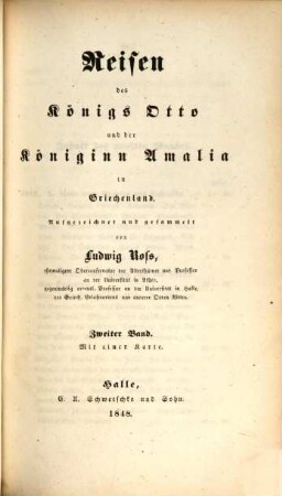 Reisen des Königs Otto und der Königin Amalie in Griechenland, 2