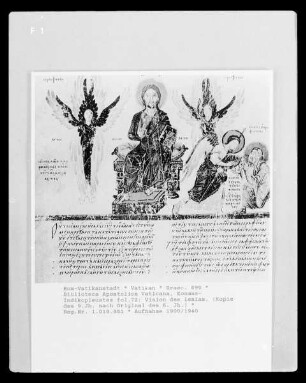 Kosmas-Indikopleustes — Vision des Isaias, Folio fol. 72