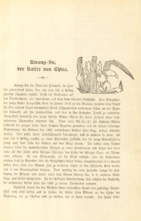 Kwang-Su, der Kaiser von China
