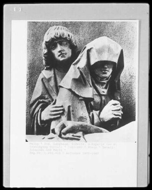 Grablegung: Maria und Johannes