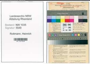 Entnazifizierung Heinrich Rottmann , geb. 07.09.1894 (Bauingenieur)