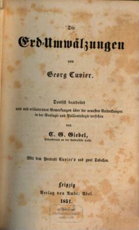 Die Erd-Umwälzungen