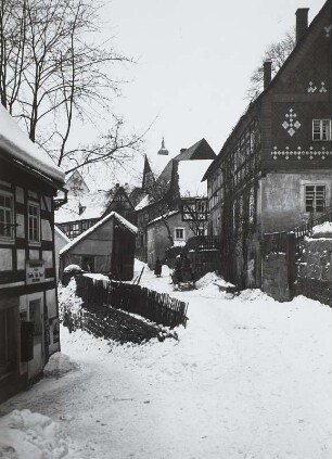 Hohnstein, Fleischergasse. Blick nach Nordwesten