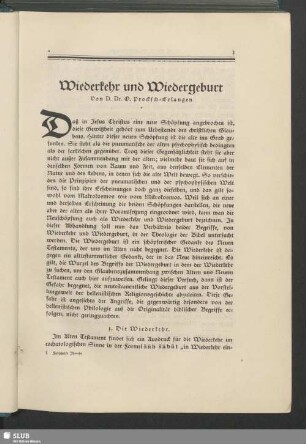 [I. Biblische Theologie]