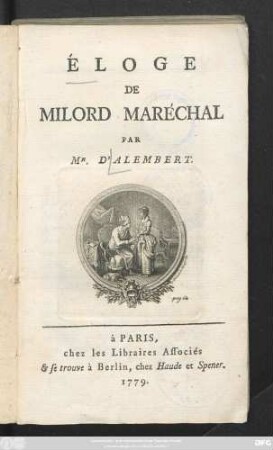 Éloge De Milord Maréchal