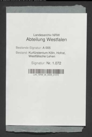 Revers des Georg Friedrich von Dalwigk über die Belehnung mit den Anteilen aus den Zehnten zu Hallenberg und Medelon