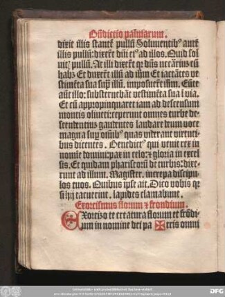 Exorcismus florum [e]t frondium.