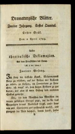 Erstes Stük