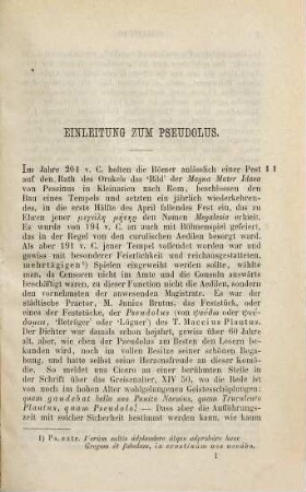 Ausgewählte Komödien des T. Maccius Plautus, 4. Pseudolus