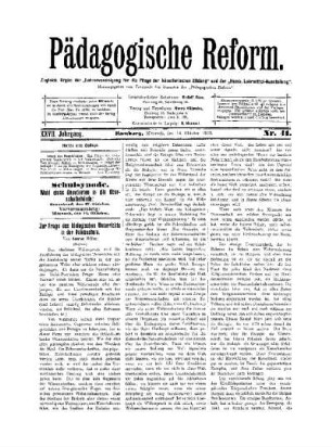 Zur Frage des biologischen Unterrichts in der Volksschule : (Schluß)