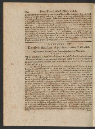 Disputatio XV. De rei vindicatione, & publiciana in rem actione