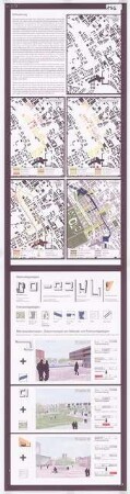 Quartier am Hauptbahnhof, Berlin Schinkelwettbewerb 2007: Strukturpläne, perspektivische Ansichten, Erläuterungen