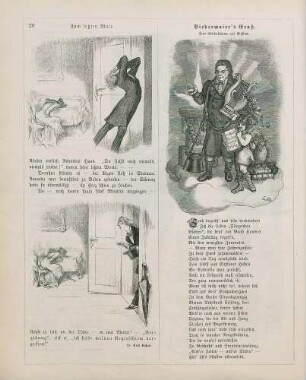 "Zum letzten Male" "Biedermaier's Gruß"