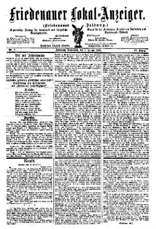 17.1910: Friedenauer Lokal-Anzeiger : unparteiische Zeitung für Bln.-Friedenau und den Friedenauer Ortsteil von Schöneberg