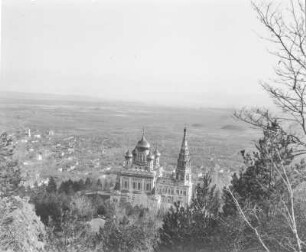 Stadtansicht : Russische Kirche unterhalb des Schipka-Passes
