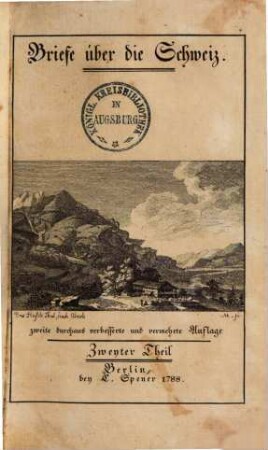 Briefe über die Schweiz, 2