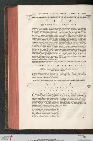 (Vita Innocentii Papæ VII. - Vita et Epistola Gregorii Papæ XII.)