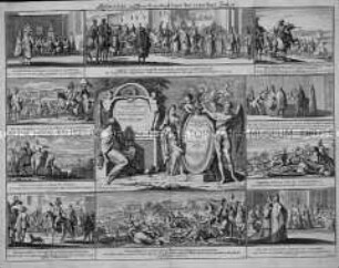 Historische Denkwürdigkeiten 1700 (11 Darstellungen)