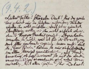 Brief an Gustav Falke
