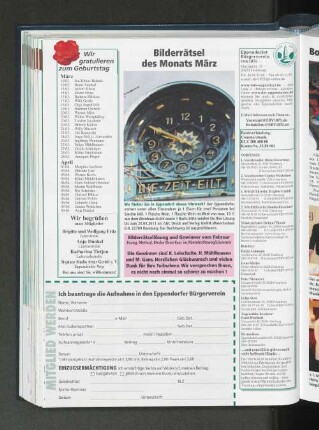 Wir gratulieren zum Geburtstag
