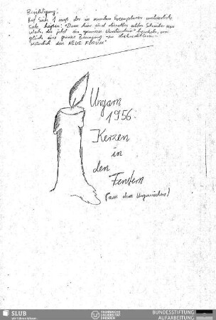 Ungarn 1956: Kerzen in den Fenstern : aus dem Ungarischen