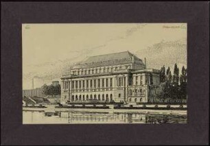 Stadthalle, Mülheim an der Ruhr: Perspektivische Ansicht