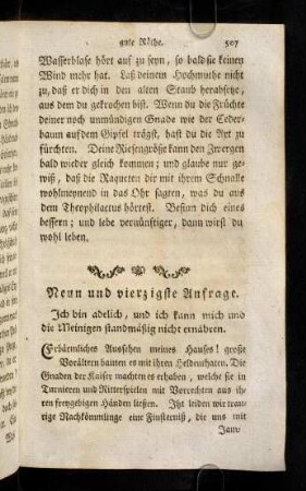 507-522, Neun und vierzigste Anfrage