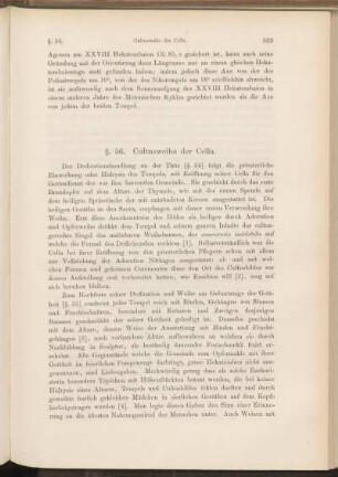 §. 56. Cultusweihe der Cella.