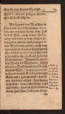 Bericht/ von Gottes Ebenbild.